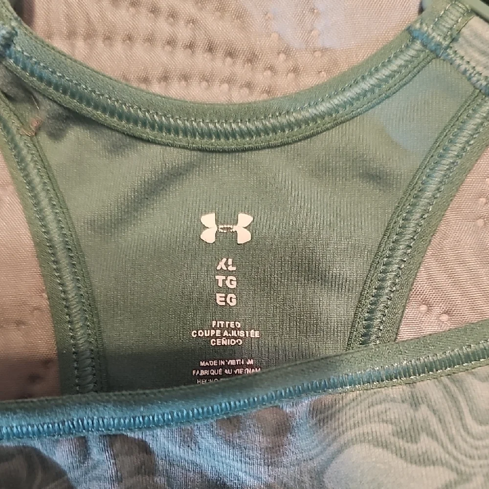 Under Armour Women's Mint Marbled Swirl Racerback Sports Bra